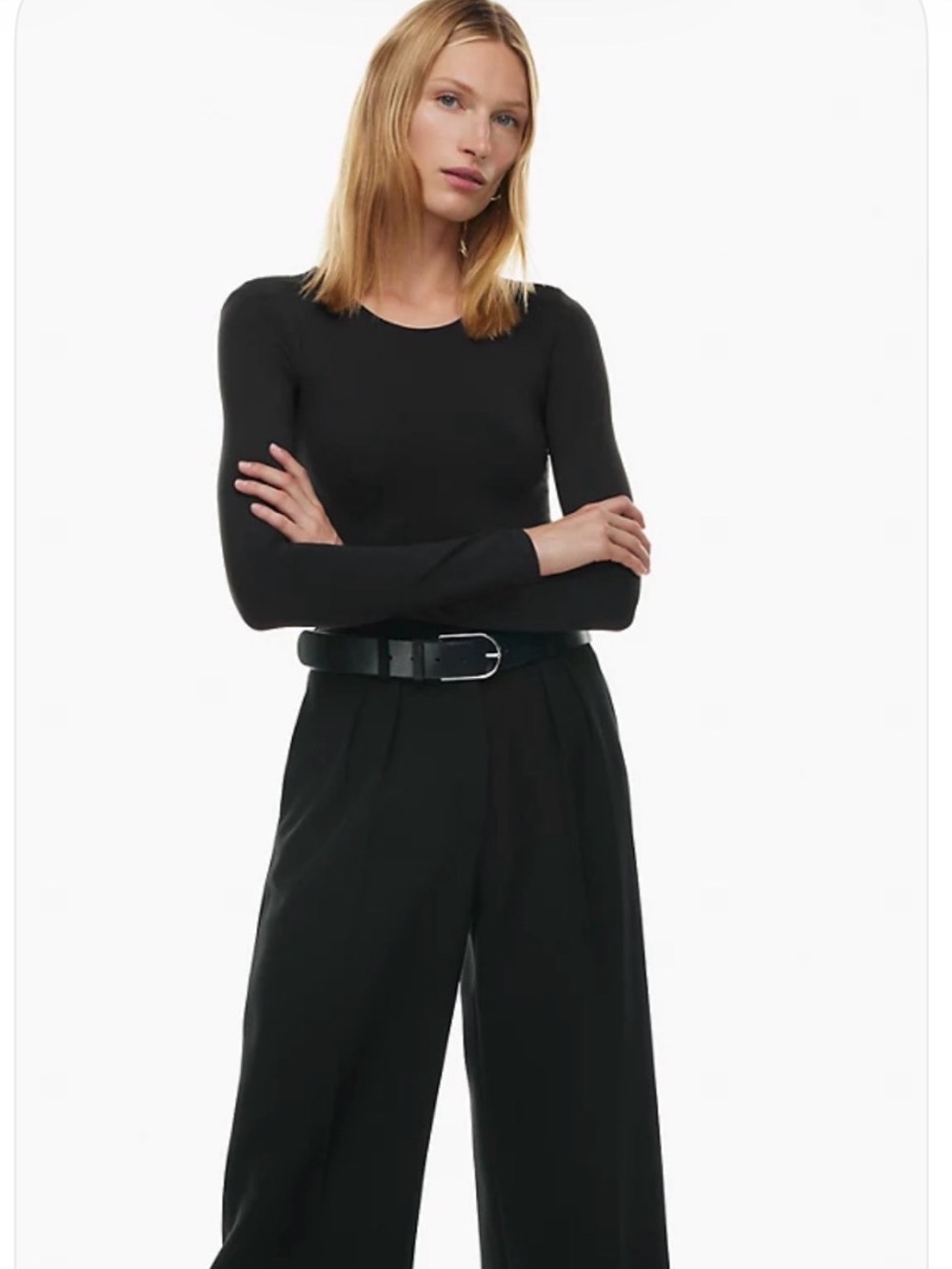 Aritzia Babaton Contour Crew Longsleeve Bodysuit
